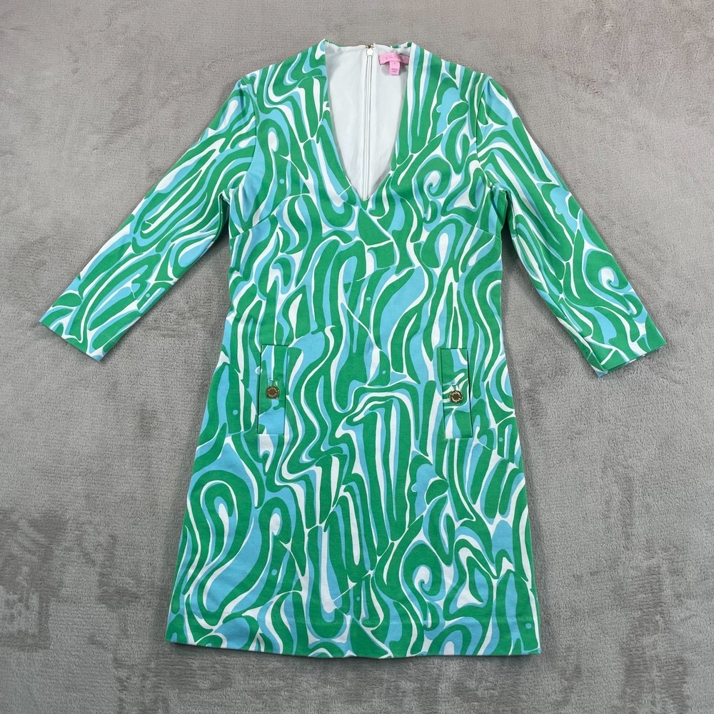 Lilly Pulitzer Charlena Resort Shift Dress Women Small Resort White Finders Kprs